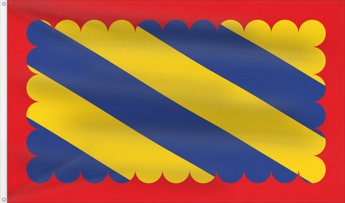 Flagge, mit zwei Metallösen und verstärktem Besatzband: Nivernais French province of Nivernais