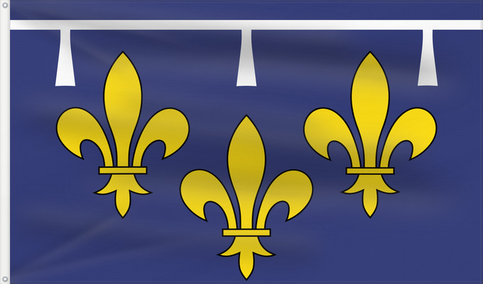 Flagge, mit zwei Metallösen und verstärktem Besatzband: Orléanais Region Orléanais in France Région Orléanais en France Banniel proviñs kozh an Orléanais Bro-Orleañs