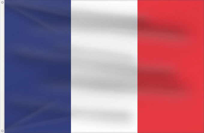 Flag, with two metal eyelets and reinforced hoist: Réunion La Réunion le drapeau français