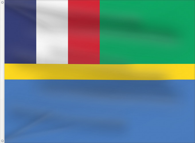 Bandera, con dos ojales metálicos y lado del asta reforzado: Gabon 1959-1960	Gabon, 1959-1960	Gabão, 1959-1960	Banniel Gabon, 1959-1960	Gabono, 1959-1960	Gabongo bandera, 1959-1960	Drapél du Gabon, 1959-1960	Dalapo ya Ngabu, 1959-1960	Bɛndɛ́lɛ ya Gabɔ́, 1959-1960	Флаг Габона, 1959-1960