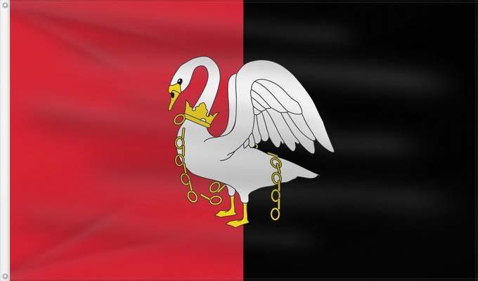 Flag, with two metal eyelets and reinforced hoist: Buckinghamshire