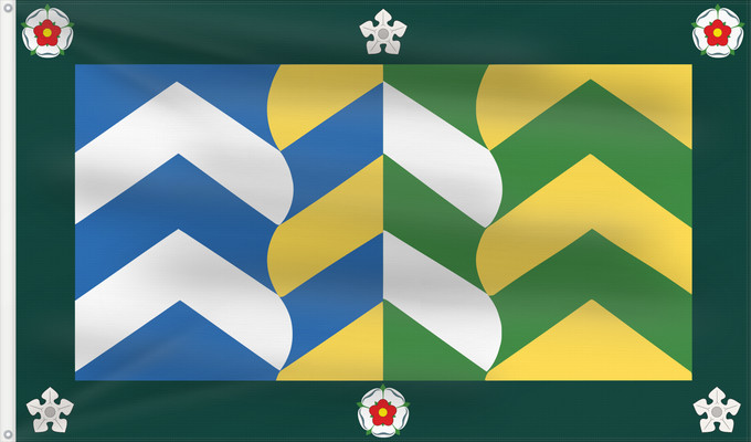 Bandera, con dos ojales metálicos y lado del asta reforzado: Cumbria