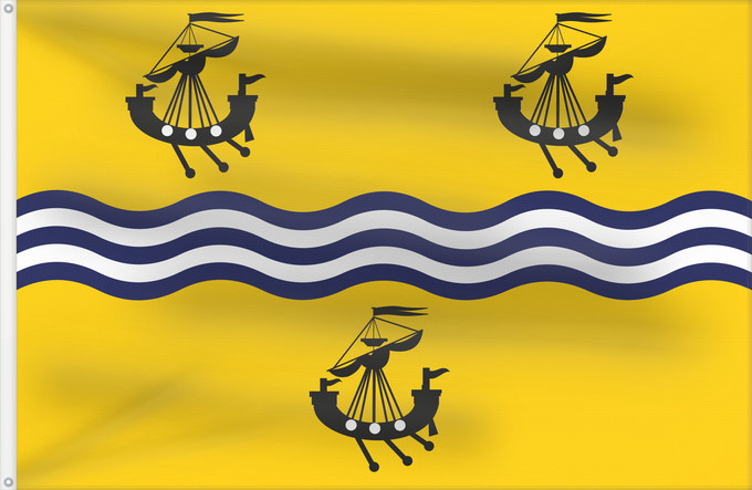 Bandera, con dos ojales metálicos y lado del asta reforzado: Eilean Siar