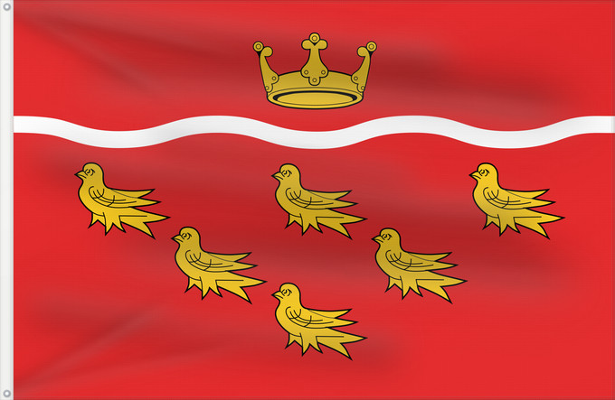 Bandera, con dos ojales metálicos y lado del asta reforzado: East Sussex