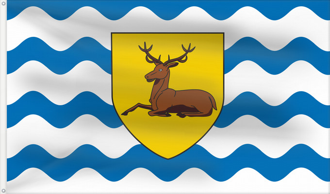 Bandera, con dos ojales metálicos y lado del asta reforzado: County Flag of Hertfordshire Hertfordshire Hertfordshire flag