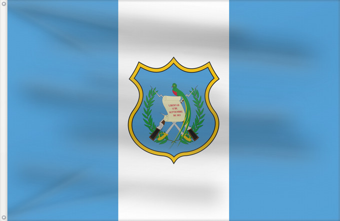 Flagge, mit zwei Metallösen und verstärktem Besatzband: Guatemala  1924	Guatemala as depicted in Nouveau Petite Larousse Illustré	Guatemala (1924)
