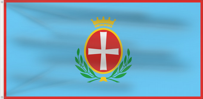 Bandera, con dos ojales metálicos y lado del asta reforzado: Svečana zastava Bala	The ceremonial flag of the Municipality of Bale	Die zeremonielle Flagge der Gemeinde Bale	Da ceremonia del Comune di Valle	Svečana zastava općine Bala	Svečana zastava občine Bala