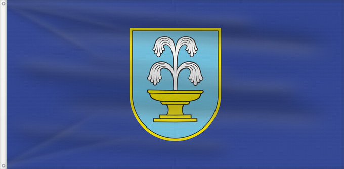 Drapeau, avec deux œillets métalliques et guindant renforcé : Funtane Municipality of Funtana Funtana Gemeinde Funtana Comune di Fontane Općine Funtane Občine Funtane