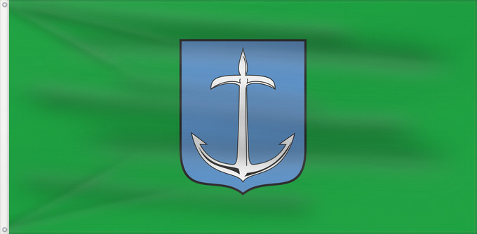 Bandera, con dos ojales metálicos y lado del asta reforzado: Klane Municipality of Klana Municipalité de Klana Klana Gemeinde Klana Comune di Clana Općine Klane Občine Klane