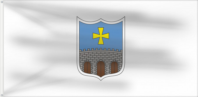 Drapeau, avec deux œillets métalliques et guindant renforcé : Oprtlja Municipality of Oprtalj Municipalité d'Oprtalj Oprtalj Gemeinde Oprtalj Comune di Portole Općine Oprtlja Občine Oprtlja