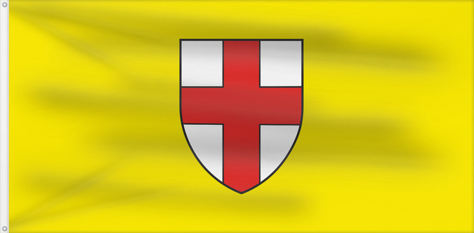 Drapeau, avec deux œillets métalliques et guindant renforcé : Vodnjana City of Vodnjan Ville de Vodnjan Ciudad de Vodnjan Stadt Vodnjan Della Città di Dignano Grada Vodnjana Mesta Vodnjana
