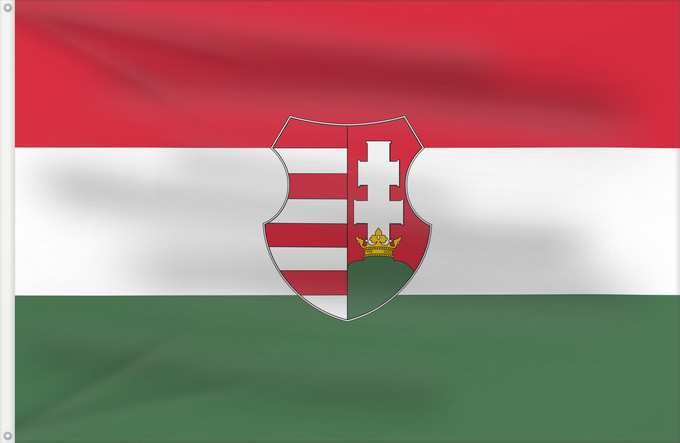 Flagge, mit zwei Metallösen und verstärktem Besatzband: Hungary  1946-1949, 1956-1957	Hungary from mid/late 1946 to 20 August 1949 and from 12 November 1956 to 23 May 1957	Hongrie (1946-1949, 1956-1957)	Hungría (1946-1949, 1956-1957)	Ungarn (1946-1949, 1956-1957)	Ungheria (1946-1949, 1956-1957)	Magyarország zá