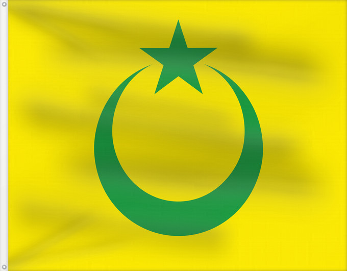 Bandera, con dos ojales metálicos y lado del asta reforzado: Pontianak Sultanate	Sultanat de Pontianak	Sultanato de Pontianak	Pontianak Sultanat	Sultanato di Pontianak	Sultanaat Pontianak	Kesultanan Pontianak	Gendéra Kasultanan Pontianak	Bandéra Kasultanan Pontianak