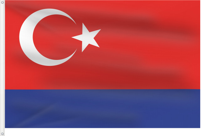 Flag, with two metal eyelets and reinforced hoist: Riau