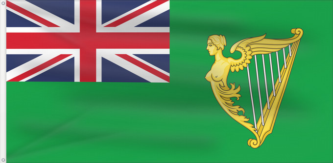 Drapeau, avec deux œillets métalliques et guindant renforcé : Green Ensign