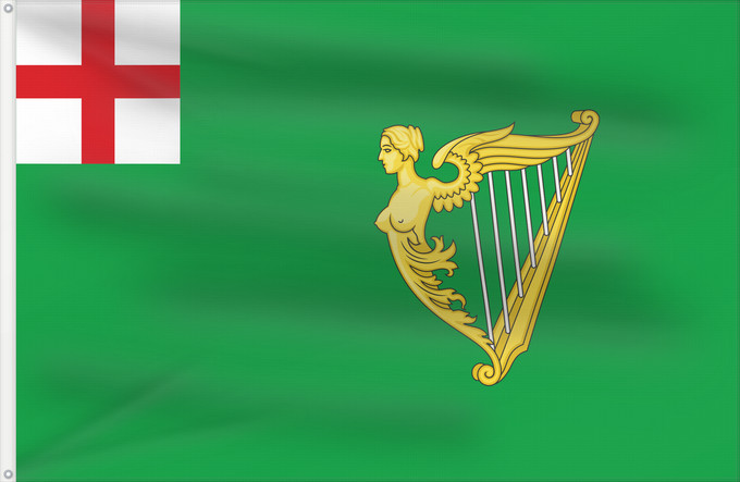 Drapeau, avec deux œillets métalliques et guindant renforcé : Green Ensign 1701