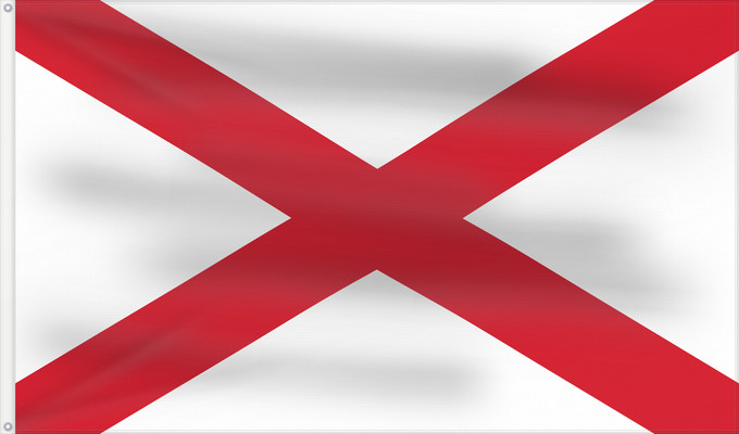 Drapeau, avec deux œillets métalliques et guindant renforcé : St Patrick s saltire
