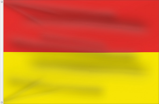 Flag, with two metal eyelets and reinforced hoist: 257th Transit Camp of the Indian Army 257e Camp de Transit de l'Armée Indienne 257.º Campamento de Tránsito del Ejército Indio 257. Transitlager der Indischen Armee 257° Campo di Transito dell'Esercito Indiano