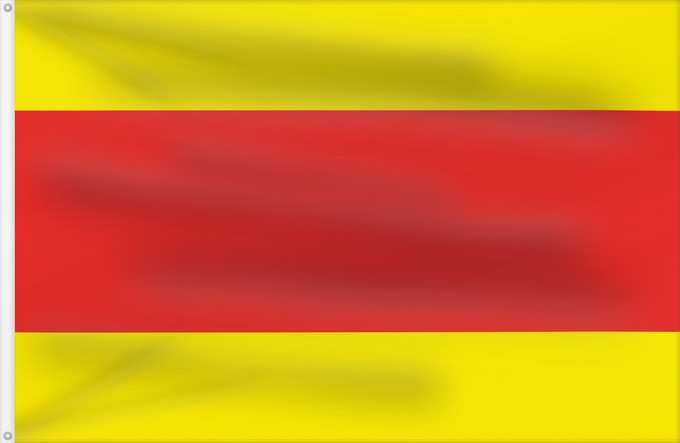 Flag, with two metal eyelets and reinforced hoist: Maharaja of Jammu and Kashmir  1846-1936	Maharaja of Kashmir and Jammu from 1846 to 1936	Maharaja du Jammu-et-Cachemire (1846-1936)	Maharajá de Jammu y Cachemira (1846-1936)	Maharaja von Jammu &amp; Kashmir von 1846 bis 1936	Maharaja di Jammu e Kashmir (1
