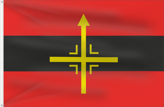 Flag, with two metal eyelets and reinforced hoist: Northern-Command-Indian Army Northern Command of the Indian Army
