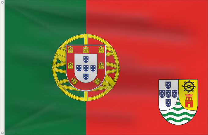 Drapeau, avec deux œillets métalliques et guindant renforcé : Portuguese India  1965 proposal	Proposed flag of Portuguese India	Inde portugaise (proposition de 1965)	India Portuguesa (propuesta de 1965)	Portugiesisch-Indien (1965 Vorschlag)	India portoghese (proposta 1965)