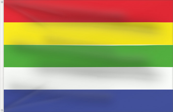 Bandera, con dos ojales metálicos y lado del asta reforzado: Rajashtan Rajasthan Rajastán