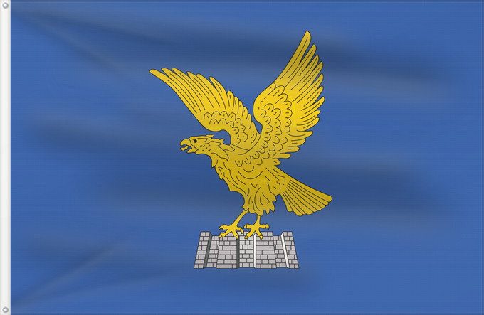 Flagge, mit zwei Metallösen und verstärktem Besatzband: Friuli-Venezia Giulia