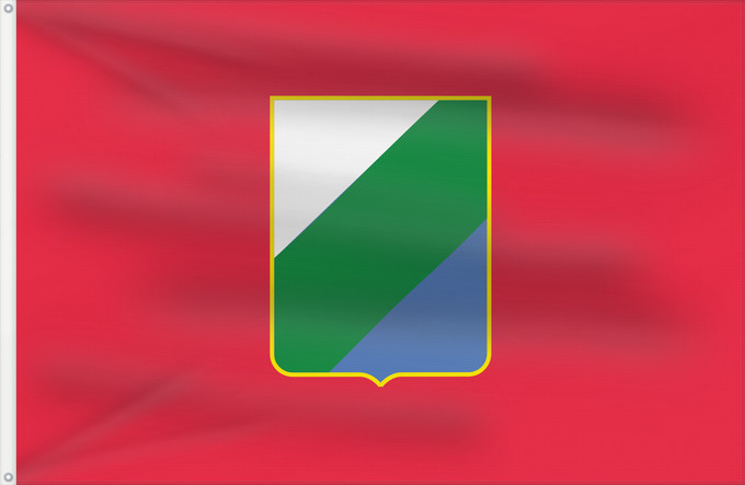 Bandera, con dos ojales metálicos y lado del asta reforzado: Abruzzo