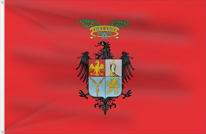 Bandera, con dos ojales metálicos y lado del asta reforzado: Palermo Province Province of Palermo Province de Palerme Provincia de Palermo Provinz Palermo Provincia di Palermo