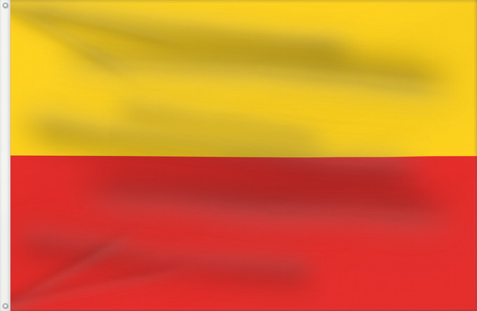 Flag, with two metal eyelets and reinforced hoist: Duchy of Lucca  1815-1818	First flag of the Duchy of Lucca, used 1815-1818	Duché de Lucques (1815-1818)	Ducado de Lucca (1815-1818)	Herzogtum Lucca (1815-1818)	Ducato di Lucca (1815-1818)