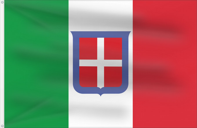 Flagge, mit zwei Metallösen und verstärktem Besatzband: Italy 1861–1946 Kingdom of Sardinia 1851-1861 and of the Kingdom of Italy 1861-1946 Royaume de Sardaigne 1851 - 1861 et du Royaume d Italie 1861 - 1946 dans un contexte gouvernemental ou militaire Reino de Italia 1861-1946 Königreich Italiens 1