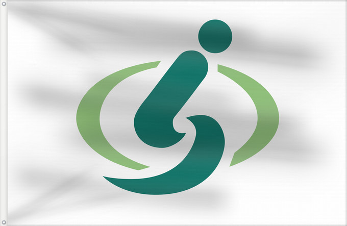 Drapeau, avec deux œillets métalliques et guindant renforcé : Saitama