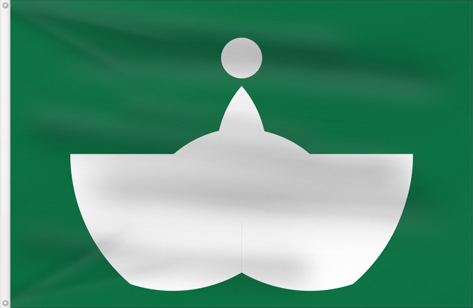 Drapeau, avec deux œillets métalliques et guindant renforcé :  Tiba [Chiba]