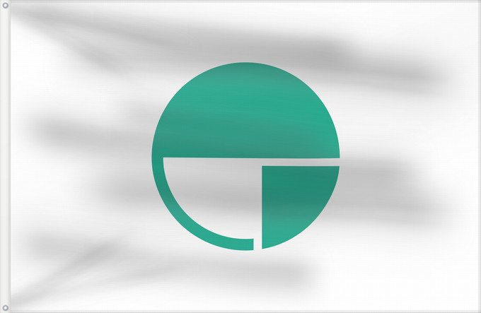 Drapeau, avec deux œillets métalliques et guindant renforcé : Nagano
