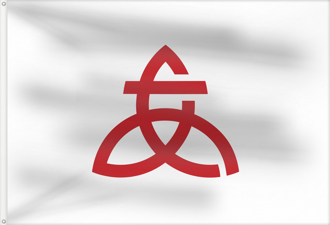 Drapeau, avec deux œillets métalliques et guindant renforcé : Atsugi, Kanagawa	厚木市旗