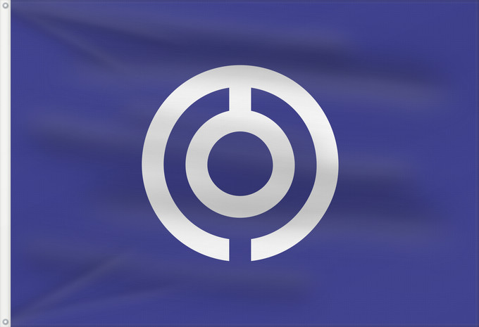 Flag, with two metal eyelets and reinforced hoist: Ishigaki, Okinawa	石垣市旗