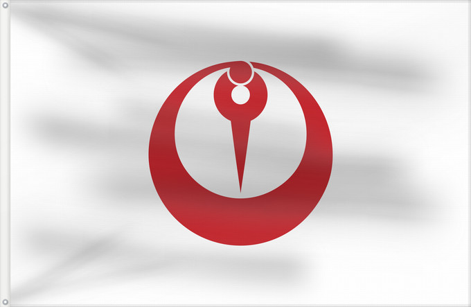 Flag, with two metal eyelets and reinforced hoist: Maizuru, Kyoto Maizuru, Kioto 舞鶴市旗