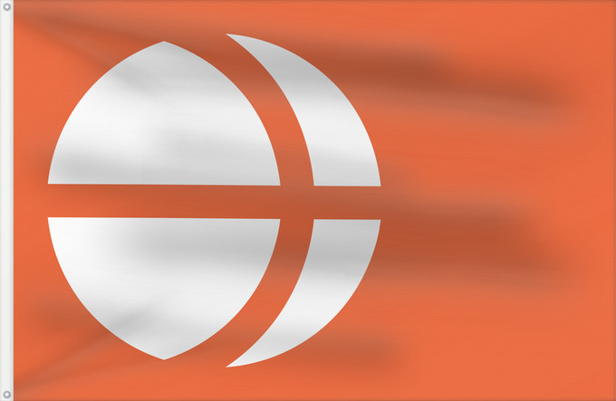 Flag, with two metal eyelets and reinforced hoist: Nagano Prefecture Nagano Prefecture, Japan Nagano 長野県の旗 장야현의기 長野縣旗