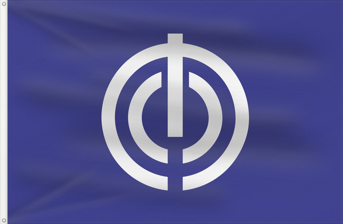 Flag, with two metal eyelets and reinforced hoist: Naha, Okinawa 那覇市旗