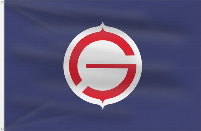 Flag, with two metal eyelets and reinforced hoist: Tomakomai, Hokkaido De Tomakomai, Hokkaido 苫小牧市旗 점소목시기 도마코마이 시 苫小牧市旗