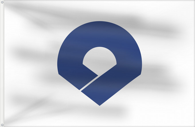 Drapeau, avec deux œillets métalliques et guindant renforcé : Wakayama Prefecture Wakayama Prefecture, Japan Préfecture de Wakayama Prefectura de Wakayama Präfektur Wakayama Prefettura di Wakayama 日本の和歌山県章。