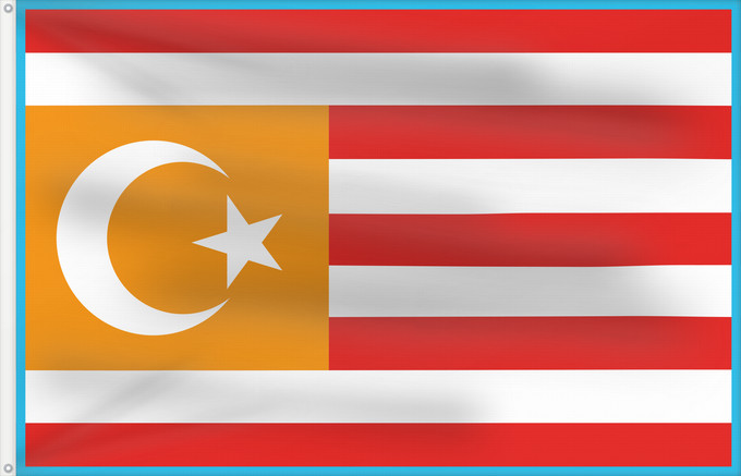 Flag, with two metal eyelets and reinforced hoist: Turkestan Turquestán Unificado Turquestan Unificat
