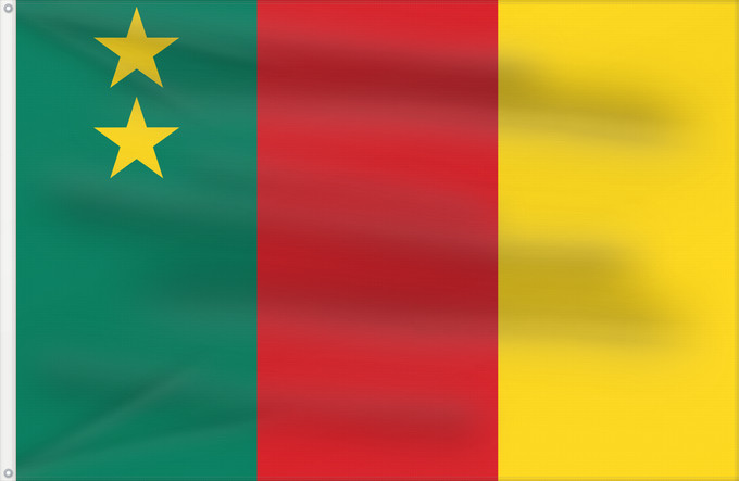 Drapeau, avec deux œillets métalliques et guindant renforcé : Cameroon 1961