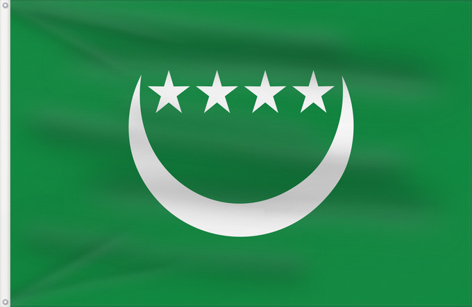 Flag, with two metal eyelets and reinforced hoist: Comoros 1992 Komorów z 1992 r