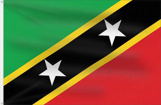 Flag, with two metal eyelets and reinforced hoist: Saint Kitts and Nevis	Saint-Christophe-et-Niévès	San Cristóbal y Nieves	St. Kitts und Nevis	Saint Kitts e Nevis	Saint Kitts a Nevis	Shan Críostóir-Nimheas	Sen Kitts ha Nevis	Флаг Сент-Китса и Невиса	Saunt Kitts an Nevis	Saint Kittsa in Nevisa
