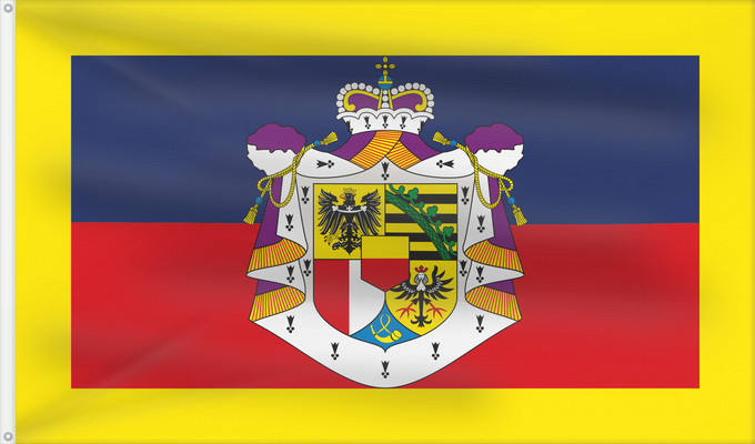 Drapeau, avec deux œillets métalliques et guindant renforcé : Standard of the Prince of Liechtenstein Prince of Liechtenstein Standard Étendard du prince de Liechtenstein Estandarte del Príncipe de Liechtenstein Fürsten von Liechtenstein Stendardo del Principe del Liechtenstein