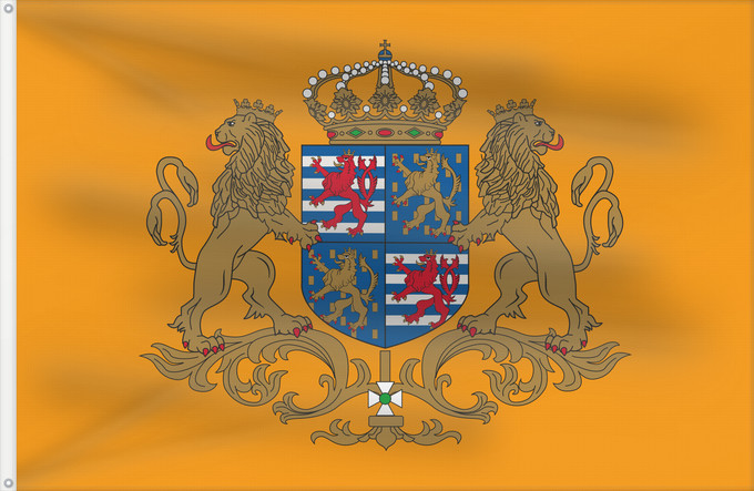 Flag, with two metal eyelets and reinforced hoist: Standard of the Grand Duke of Luxembourg	Étendard du grand-duc de Luxembourg	Estandarte del Gran Duque de Luxemburgo	Standard der Großherzog von Luxemburg	Stendardo del Granduca di Lussemburgo