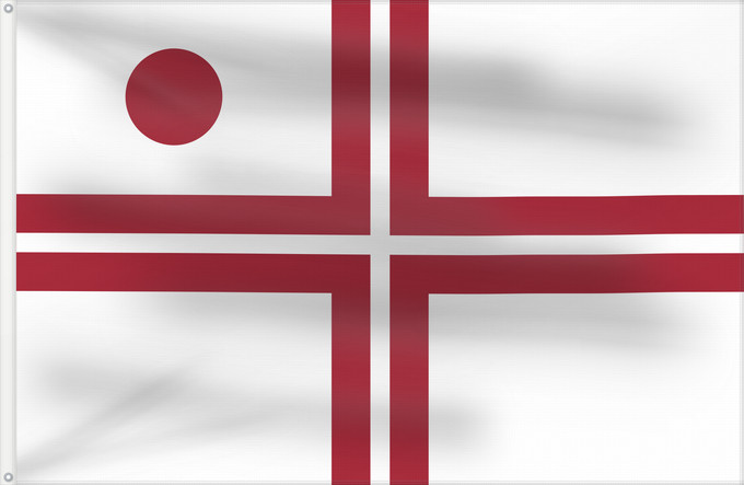 Flag, with two metal eyelets and reinforced hoist: Flotilla Admiral Latvia