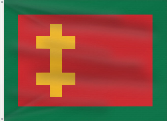 Flagge, mit zwei Metallösen und verstärktem Besatzband: Naval Jack of Lithuania 1927 40
