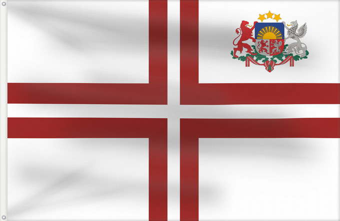 Flag, with two metal eyelets and reinforced hoist: Speaker of the Saeimas of Latvia Speaker of The Saeimas Valsts karogs spīkera Saeimu Флаг спикер Сейма